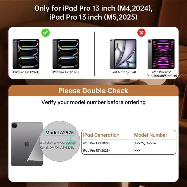 Alt view image 2 of 5 - GUSGU SplitFolio Detachable for 2024 iPad Pro 13-in.(M4)/2025 iPad Pro13-in.(M5) Keyboard Case with Kickstand, 360° Rotation & Up-Down Lift Protective Case, Supports Native Gestures, Black