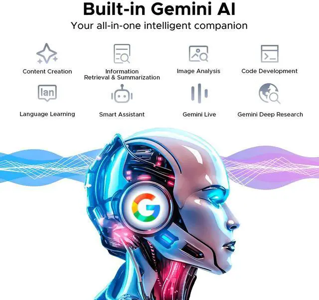 Alt view image 5 of 5 - DOOGEE Tab E3+ Android 15 Tablet,Helio G100 Octa-Core,12 inch Tablet,32GB+256GB/TF 2TB,90Hz Display,8800mAh,Tablets with Keyboard,Pen, Mouse & Case,13MP+5MP,Gemini AI/Dual SIM/Face ID/OTG/GPS,DGRAY