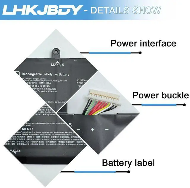 Alt view image 3 of 5 - BN06XL Laptop Battery Replacement for HP Spectre X360 15-EB0000 15-EB0xxx 15-EB1xxx 15-EB0043DX 15-EB1043DX 15-EB0053DX 15-EB0005UR 15-EB0005NI 15T-EB000 15T-EB 15T-EB100 15-EB Series BNO6XL 11.55V