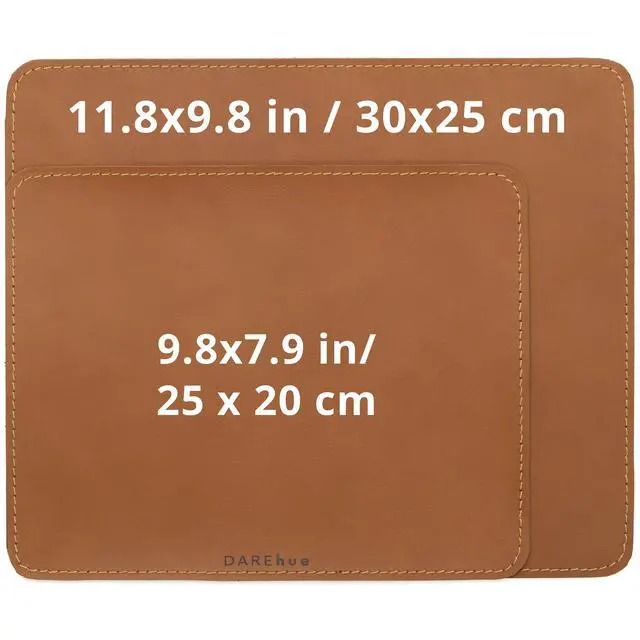 Alt view image 5 of 5 - DAREhue - Genuine Leather Mouse Pad (Sky Blue, Large)