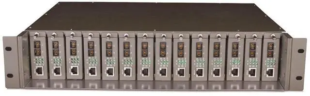 Main image of TP-Link TL-MC1400, 14-Slot Rackmount Chassis for MC Series Media converters, Optional Redundant Power Supply, Hot Swappable, 2 Cooling Fans for Ventilation
