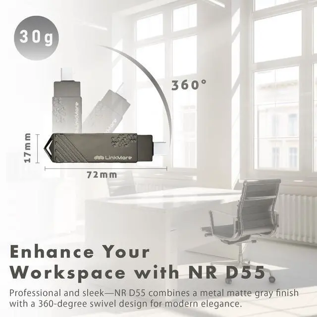 Alt view image 5 of 5 - LinkMore 256GB, 2in1 OTG Flash Drive for Android Phones,iPhone-15, Dual USB C Storage Flash Drive, 150MB/s USB C Thumb Drive