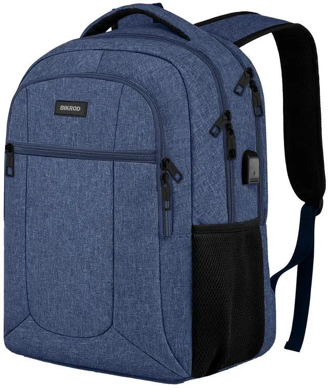 Main image of BIKROD Backpack for Boys Men, School Backpack for Teens Girls, Lightweight Casual High School Bookbag, Daily-use Travel Laptop Backpack with USB Charging Port Fits 15.6 Inch Notebook
