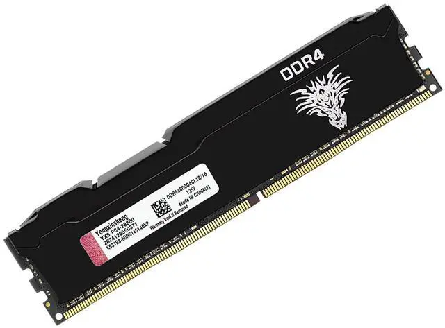 Main image of DDR4 3600MHz 16GB Desktop RAM PC4-28800 UDIMM Non-ECC Unbuffered 1.35V 288-Pin CL18 PC Computer Memory Upgrade Module Memory Support XMP 2.0 Auto Overclocking