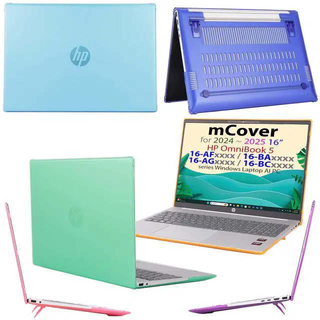 Alt view image 5 of 5 - mCover Case ONLY Compatible for 16 2024+ HP OmniBook 5 16-AF / 16-AG / 16-BAxxxx / 16-BCxxxx and Pavilion 16-AF / 16-AG0000 Series Windows AI Notebook PC (NOT Fitting Other HP Models)- Black