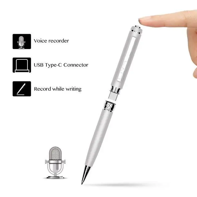 Alt view image 2 of 5 - 3 in1Luxury Rollerball PenUSB-CUSB Flash Drivewith Pen Design, with Smooth Writing, Medium Point Black InkPortable Memory Stick, Compatible with Laptop,Smartphones (Silver, 64, GB)