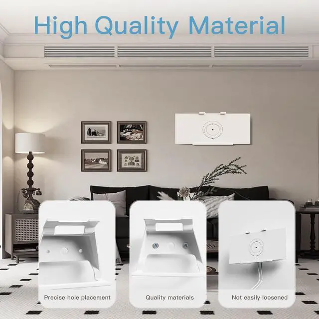 Alt view image 3 of 5 - Starlink Gen 3 Mount, Starlink Standard V3 Router Mount Star Link Internet Kit Satellite Brackets ABS Starlink Mounting Kit Accessories for Starlink V3 Mesh Router