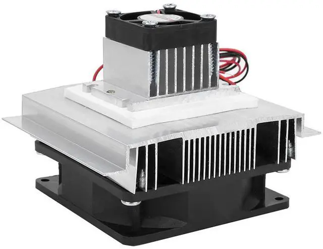 Main image of Thermoelectric Peltier Refrigeration, Fans Cooling Heatsinks Cooler Module 60W XD-35 Air Cooling System Heatsink Semiconductor Cooling System DIY Kit for Small Space Cooling(Has a Cold end Fan)