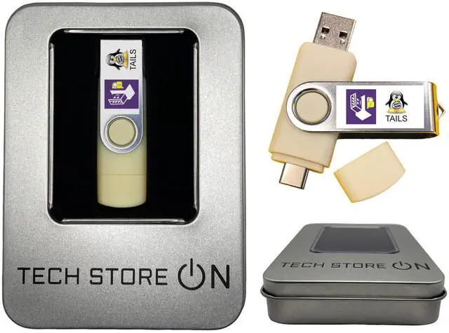 Main image of Linux Tails OS Bootable USB Flash Thumb Drive with Persistence Storage for Anonymous Internet Access with no Censorship  Secure Your Privacy (32GB) + Gift Packaging Box