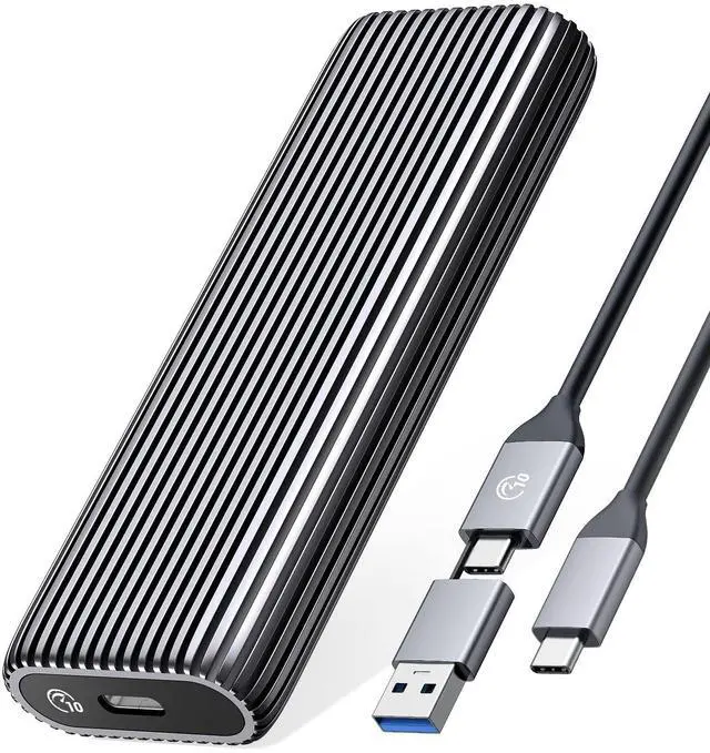 Main image of ORICO M.2 NVMe SSD Enclosure Aluminum Tool-Free Adapter, 10Gbps USB3.2 USB-C M2 Reader for M.2 PCIe NVMe M-Key 2230/2242/2260/2280 SSD, Thunderbolt 3 Compatible, External Case Support UASP Trim-AM2G2