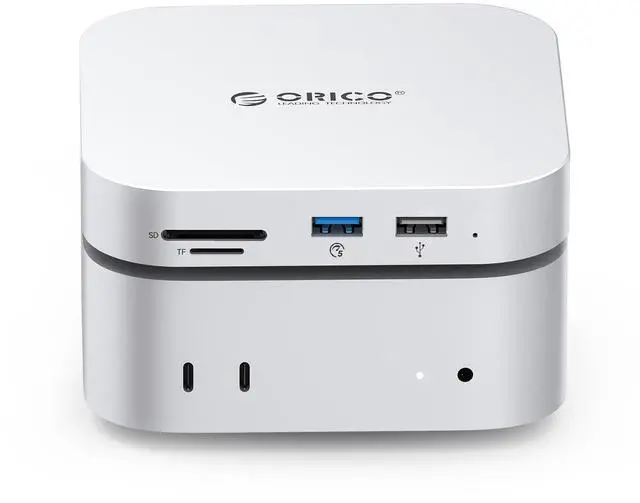 Main image of ORICO MiniMate SE Mac mini M4 1TB Storage & Docking Station, External SATA SSD (Non-Removable) 5Gbps(480MB/s), USB A*4, USB-C, SD/TF 3.0, 3.5mm Audio, Includes 2 Cables  M4SE