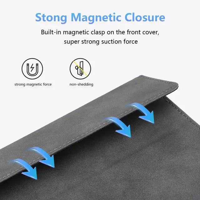 Alt view image 5 of 5 - Protective Case for 10-inch Microsoft Surface Go 3/2/1, Multiple Angle Viewing, Slim Lightweight Cover, Stylus Holder, Light Heat Dissation, Compatible with Type Cover Keyboard, Grey