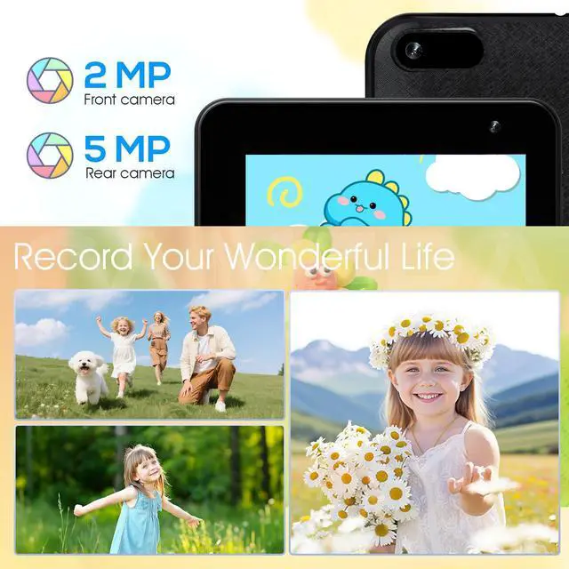 Alt view image 5 of 5 - DigiLand Android Kids Tablet, 7 inch Tablets for Kids, 4+32GB Toddler Tablet with Case Included, Parental Control, 3000mAh Battery, Dual Camera, GMS, BT 5.0 & WiFi (Pink)