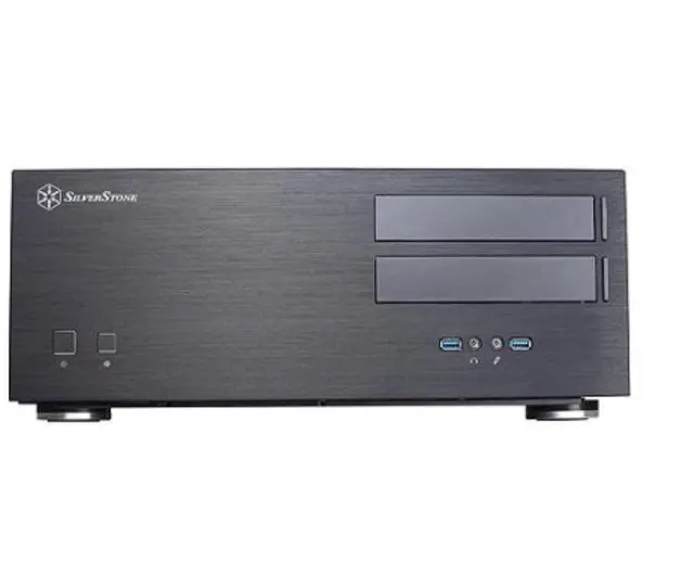 Alt view image 3 of 4 - SilverStone Technology Home Theater Computer Case with Aluminum Front Panel for E-ATX/ATX/Micro-ATX Motherboards GD08B