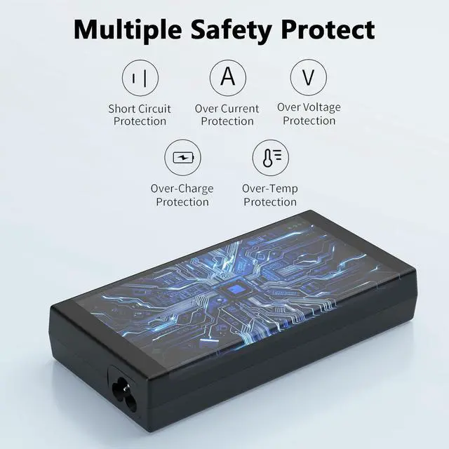 Alt view image 3 of 5 - GKLSPL 19.5V 6.15A Charger Compatible with HP USB-C Dock G5 G2 5TW10UT 5TW10AA 5TW10AA#ABB 5TW10UT#ABA 5TW13AA Omen 15-5000 15-5100 15-5200 USB-C/A Universal Laptop