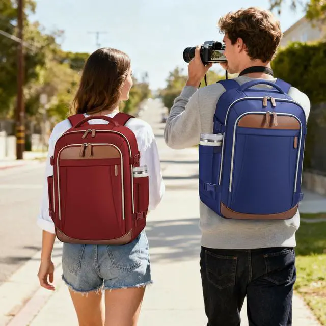 Alt view image 2 of 5 - TILYMOL Travel Backpack for Women & Men, 15.6 inch Laptop Bag Flight Approved, Large Carry On Anti-theft Backpack for Travel Work Business Weekender