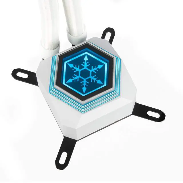 Alt view image 2 of 5 - SilverStone Technology Permafrost PF240W-ARGB V2 White-Colored 240mm All-in-One Liquid Cooler, SST-PF240W-ARGB-V2