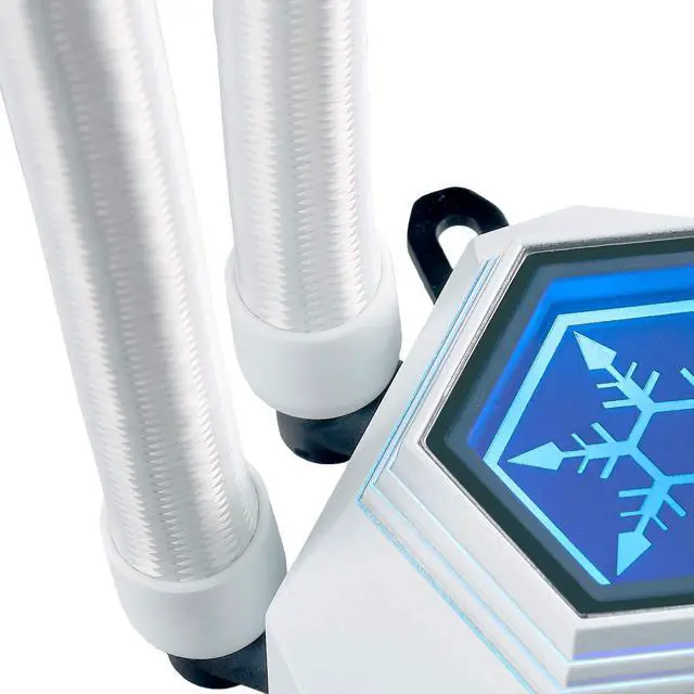 Alt view image 5 of 5 - SilverStone Technology Permafrost PF240W-ARGB V2 White-Colored 240mm All-in-One Liquid Cooler, SST-PF240W-ARGB-V2