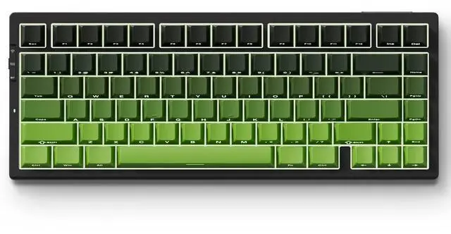 Main image of MCHOSE G75 PRO 75% Wireless Mechanical Keyboard, TKL Keyboards Tri-Mode BT5.0/2.4GHz/USB-C, Hot Swap Custom Creamy Keyboards Linear Switch, Double Shot PBT Keycaps RGB LED Backlit, Black&Green