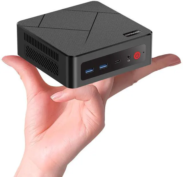 Main image of origimagic C4 Mini PC 11 Pro, Ryzen 5 3550H Mini Desktop Computer (Beat N150/N100/N95) Dual 1000Mbps NIC LAN, 16GB RAM 512GB SSD Micro PC, WiFi 5, BT 5.0, Triple Display, PC for Home Theater, Office