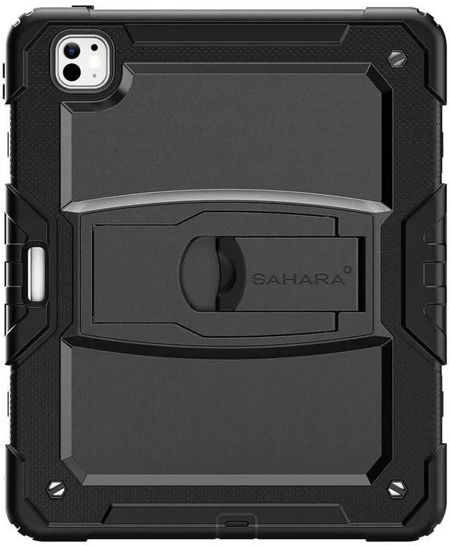 Alt view image 2 of 5 - Sahara - Raider Series Heavy-Duty Case for iPad Pro 13" (M4 2024/M5 2025), Scorpion Black, (TB00385)