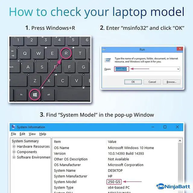 Alt view image 2 of 5 - NinjaBatt 807956-001 HP Battery for HS04 HS03 807957-001 807611-421 HSTNN-LB6U Notebook 15-AY039WM TPN-I119 G4/G5 240 245 246 250 256 - High Performance
