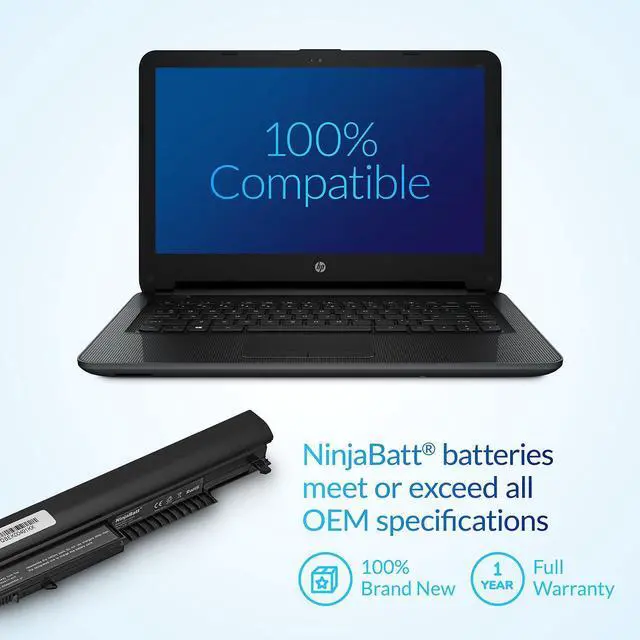 Alt view image 5 of 5 - NinjaBatt 807956-001 HP Battery for HS04 HS03 807957-001 807611-421 HSTNN-LB6U Notebook 15-AY039WM TPN-I119 G4/G5 240 245 246 250 256 - High Performance