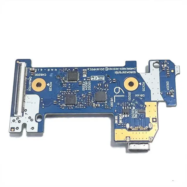 Alt view image 3 of 4 - Zahara Type-C SD Card Reader USB Power Board Without Cable for HP Pavilion 14-CF 14-DF 14-DK 14S-CF 14S-CR 14-CR 14-DP 14-CM 14-CK 14-CF/TPN-I130 6050A2979701 L23186-001 L24483-001/14-CF0006DX