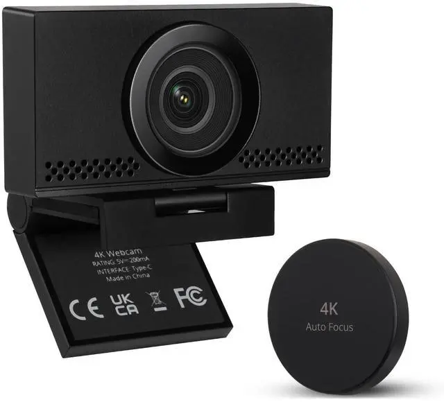 Main image of MEGREZ 4K Webcam with Microphone & Privacy Cover, Webcam for PC, Adjustable FOV Computer Web Camera, Ultra HD USB Camera for Streaming Video Call Conference and Online Lessons