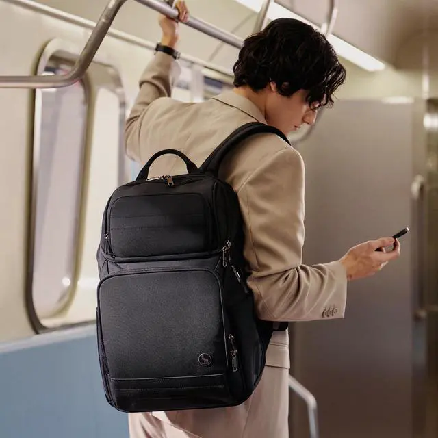 Alt view image 2 of 5 - OIWAS Laptop Backpack for Men Women, 15.6 Inch Laptop Backpacks Business Travel Backpack with USB Charging Port, Air Weight System for Weight Reduction, RFID Protection Pocket Tech Backpack