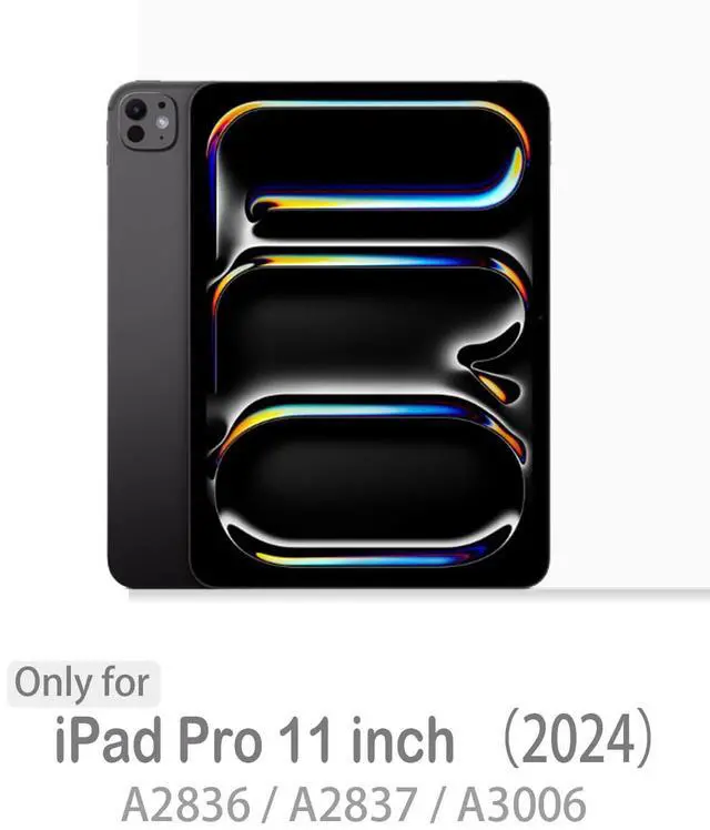 Alt view image 2 of 5 - Feams for iPad Pro 11 Inch Case M5/M4 2025/2024, Slim V-Fold iPad Pro 11 Inch M5/M4 Case 2025/2024 Magnetic Detachable Clear Back with Horizontal Adjustable Stand & Vertical Stand & Auto Sleep, Black