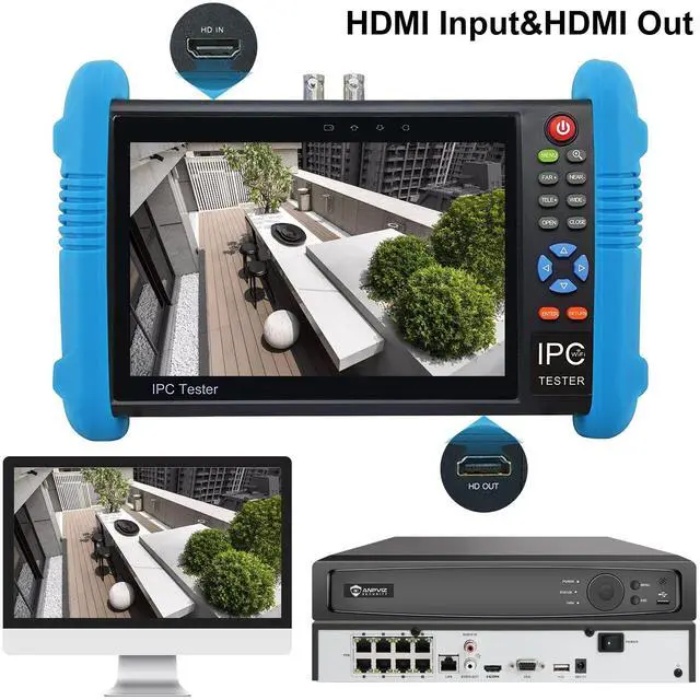 Alt view image 4 of 5 - Anpviz CCTV Monitor Tester, 4 in 1 AHD/TVI/CVI/CVBS Coaxial Analog Video Tester, UTP/PTZ Cable Test for 1080P/3MP/4MP/5MP/8MP Analog Security Camera, VGA DC12V Output Camera