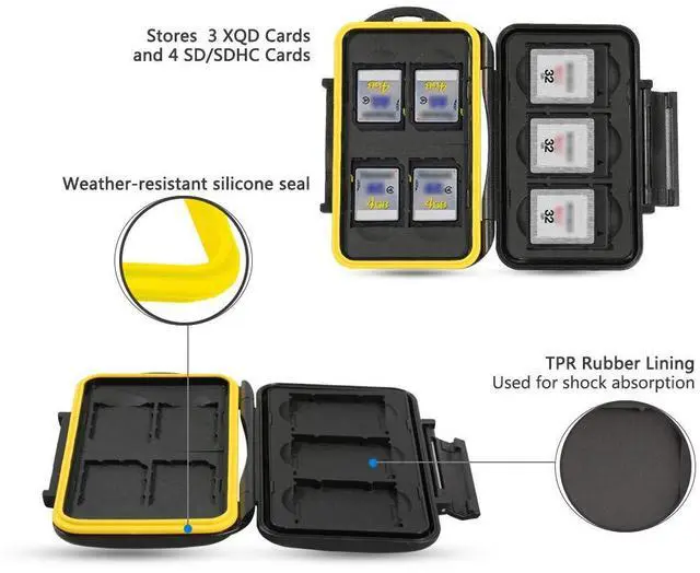 Alt view image 2 of 5 - JJC XQD Card Reader USB Adapter & Card Case for XQD Card (Card Reader Not for SD or CFexpress Type B Card)