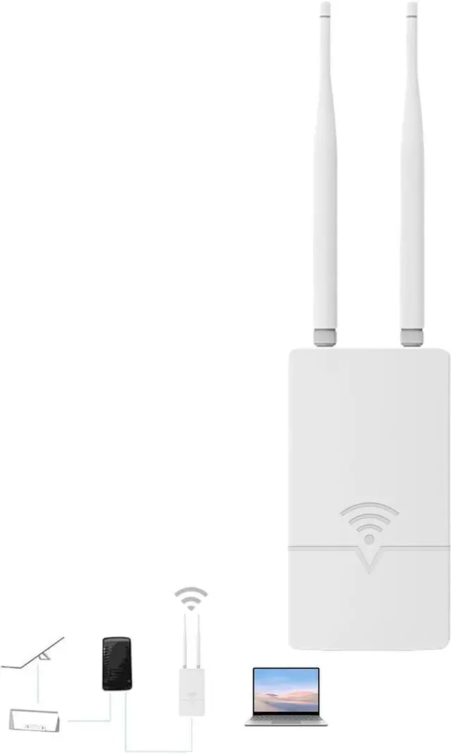 Main image of Outdoor Starlink WiFi Extender for Starlink Gen 3 Router, 300Mbps Starlink Signal/WiFi Repeater, 0.3KM Signal Coverage, IP65 Waterproof, Up to 56 Devices for Farm/Yard/RV/Campsite