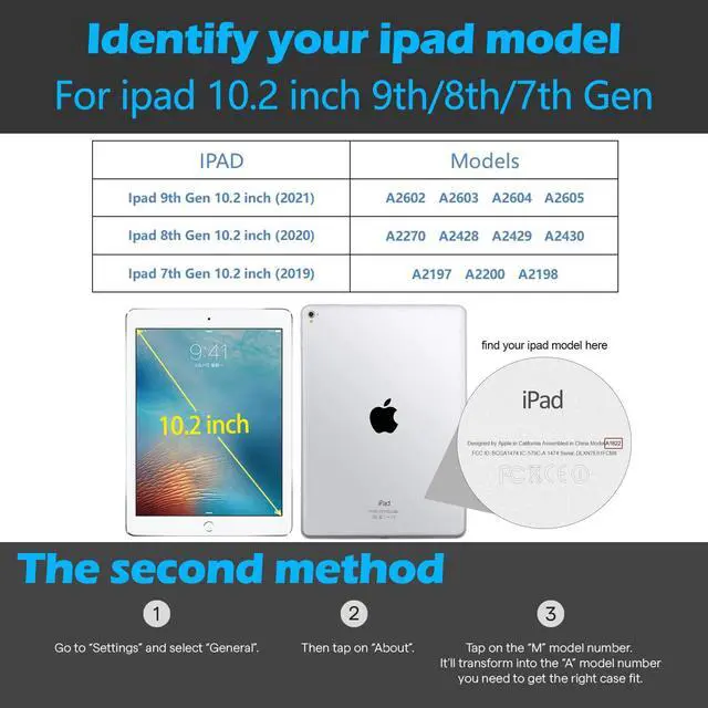 Alt view image 3 of 5 - XFYKJIN Case for IPad 10.2 Inch,9th/8th/7th Generation(2021/2020/2019) Leather Cover Auto Sleep/Wake with Adjustable Stand, with Pocket,with Buckle,Anti Slip,Black with Grey