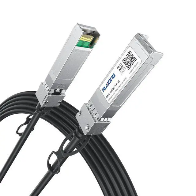Alt view image 2 of 5 - 2-Pack 1m/3.28ft 10G Direct Attach Copper Cable, SFP+ Passive Twinax DAC Cable for Cisco SFP-H10GB-CU1M, Ubiquiti, Arista, D-Link, Intel, Meraki, Mikrotik, Netgear, TP-Link etc.