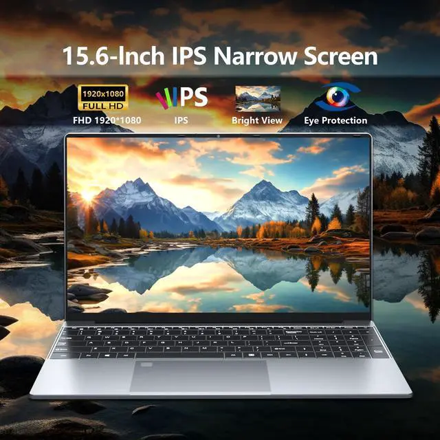 Alt view image 3 of 5 - KUMNOSAL 2025 Laptop Computer,15.6 inch Gaming Laptop, Ryzen 5 7430U, Radeon Graphics, 16 GB RAM,1TB SSD, Wi-Fi 5, Long Battery Life, Win 11 Pro & Offic, Backlit Keyboard,ryzen 5 laptops