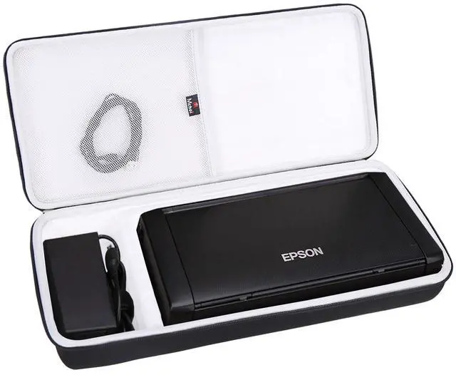 Main image of Mchoi Hard Portable Case Compatible with Epson Workforce WF-100 / WF-110 Wireless Mobile Printer, Case Only (Grey)