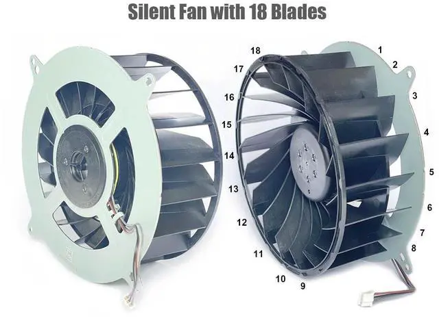 Alt view image 3 of 5 - ElecGear PS5 Internal Cooling Fan, Additional Shockproof Sealing O-Ring and Repair Tool Kit, CPU and Case Fan Replacement for First PS5 CFI-1xxx Series, Not for Slim or Pro