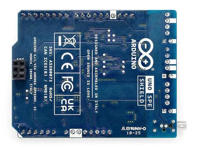 Alt view image 3 of 5 - Arduino UNO SPE Shield [ASX00073] - Add Single Pair Ethernet (10BASE-T1S) with PoDL + RS485 to UNO R4, Industrial IoT, Legacy Integration, Smart Factory & Building Automation