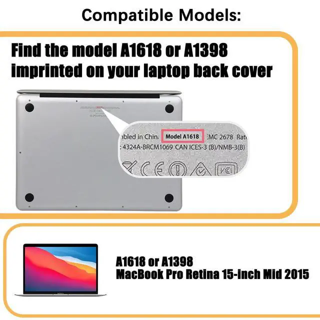 Alt view image 4 of 5 - Tinkerpal A1618 Laptop Battery Compatible with MacBook Pro 15 inch Retina A1398 Mid 2015 Ver 11.36V 99.5Wh