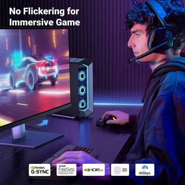 Alt view image 5 of 5 - UGREEN DisplayPort Cable 2.1 DP2.1 40Gbps Support 16K@30Hz 8K@240Hz 4K@240Hz HDR, HDCP, DSC 1.2a, Braided Display Port Cable Cord Compatible FreeSync G-Sync Video Card Monitor, 10FT