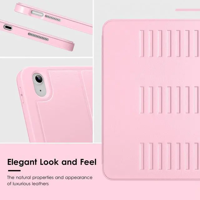 Alt view image 4 of 5 - VIKESI Case for iPad (A16) 11-inch 2025 and iPad 10th/11th Generation 10.9 Inch 2022,Multiple Angles Magnetic Stand Cover,Shockproof Back,Pencil Holder,and Auto Sleep/Wake,Pink