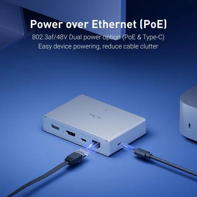 Alt view image 4 of 5 - GL.iNet Comet PoE (GL-RM1PE) Remote KVM Control Over Internet - PoE/Type - C Dual Power Option 4K@30Hz,32GB EMMC Tailscale Support for PC Server Remote Access Power Management Adapted KVM Switches