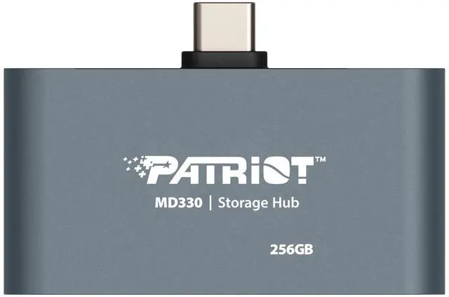Alt view image 2 of 4 - Patriot Memory MD330 256GB Flash Drive Storage Hub USB 3.2 GEN 1:HDMI/USB-PD - PMD256GH013