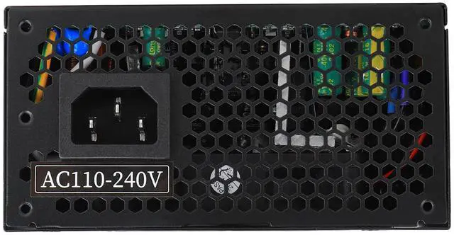 Alt view image 5 of 5 - ESGAMING 500W SFX Power Supply Active PFC PSU Silent 80mm FDB Fan for Desktop Gaming Server SFX Form Factor Computer