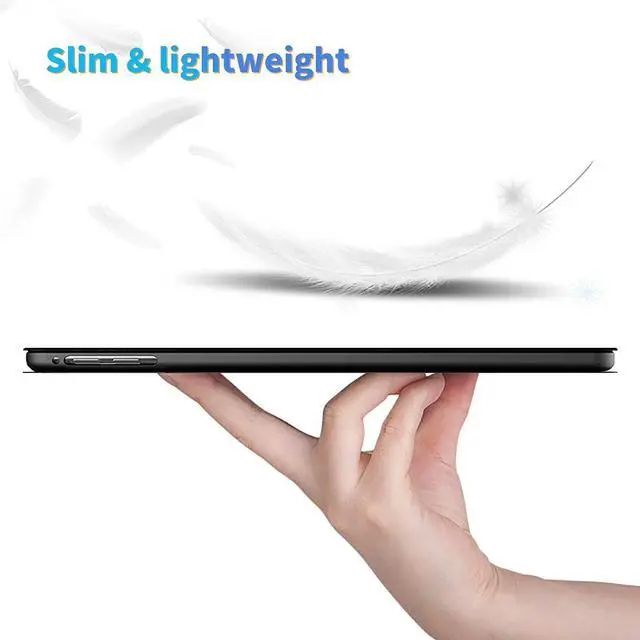 Alt view image 3 of 5 - Dikoer for All-New Kindle Fire HD 8/HD 8 Plus Tablet Case(12/10th Generation,2022/2020 Release), Slim Adjustable Stand Back Shell Protection Smart Cover for Fire HD 8 2020/2022, Purple Flower