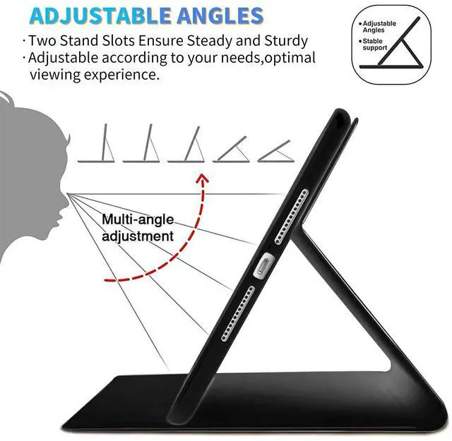 Alt view image 5 of 5 - Dikoer for All-New Kindle Fire HD 8/HD 8 Plus Tablet Case(12/10th Generation,2022/2020 Release), Slim Adjustable Stand Back Shell Protection Smart Cover for Fire HD 8 2020/2022, Purple Flower