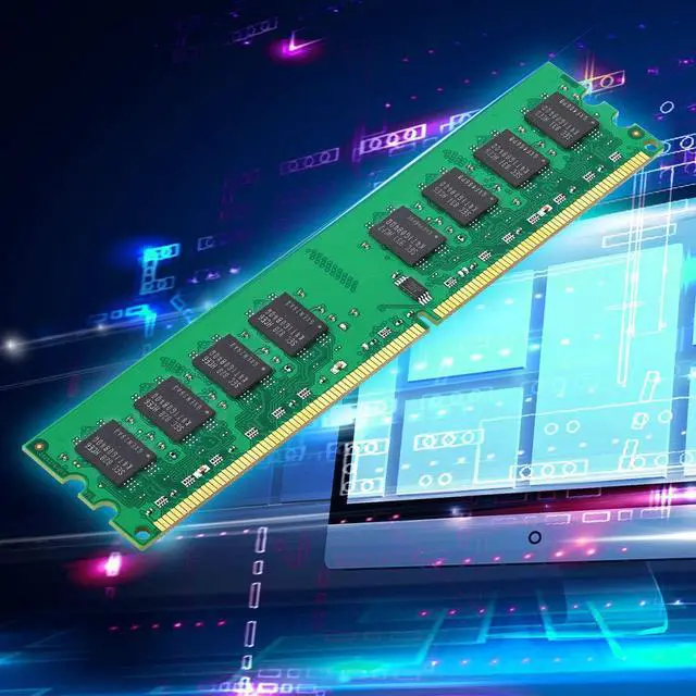 Alt view image 3 of 5 - PC2 6400 DDR2 800MHz UDIMM RAM 8GB Kit (2GBX4) 2Rx8 PC2 6400U 2GB 1.8V Non-ecc Unbuffered Desktop Memory