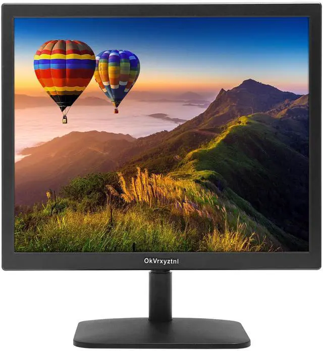Main image of OkVrxyztnl 17" Monitor 1280 X 1024 with 45% sRGB Color Correction and 5:4 Aspect Ratio, 75 Hz, VESA Mountable, LED Monitor for PC, Laptop and Computer VGA, HDMI, TN Panel